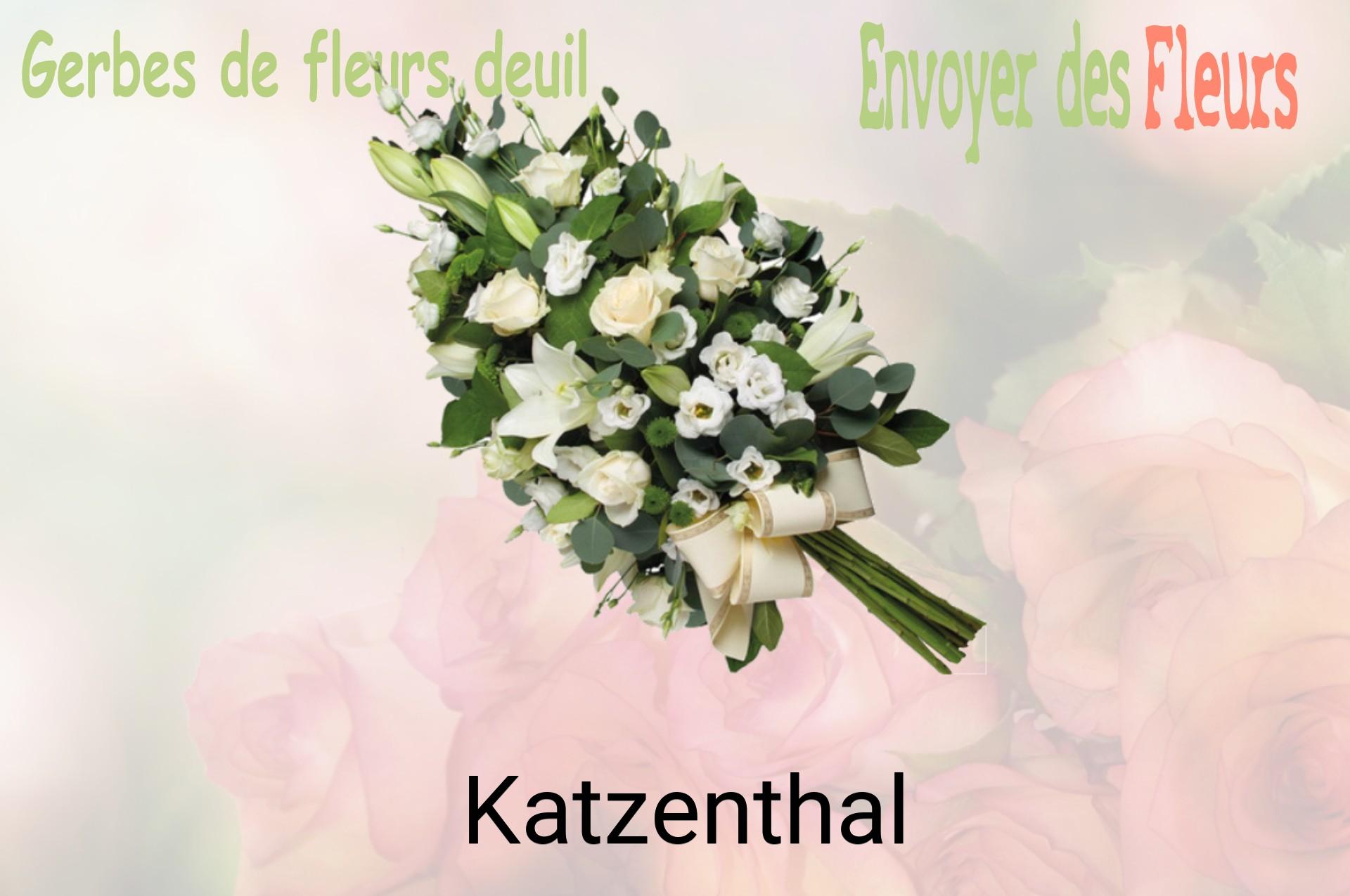 Gerbe de fleurs de deuil livrée à Katzenthal